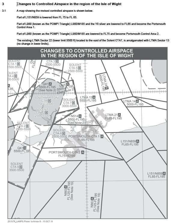 Annex B ANNEX B New controlled airspace in the Isle of Wight region Portsmouth