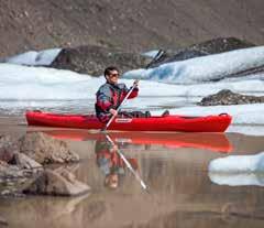 KAYAKING BY THE GLACIER IMG15 Easy kayaking tour on Sólheimajökull Glacier Lagoon DURATION 2.5 HRS KAYAKING 1-1.