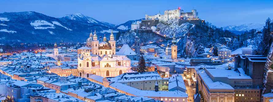 THE ITINERARY Day 8 Salzburg Half Day City Tour - Christmas Markets This morning join the informative walking tour through the heart of the city.
