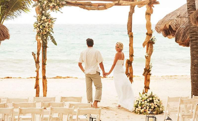 Say "I Do" in Paradise The turquoise waters, white sand beach, and lush vegetation of Mahekal Beach Resort provide a truly magical backdrop for a destination wedding.