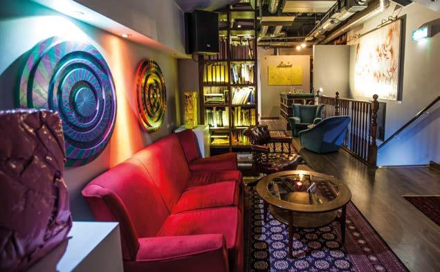 This space has its own bar and restroom and is ideal for private drinks