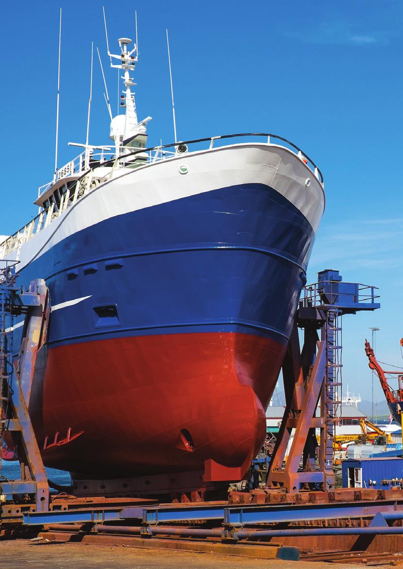 Example of fishing vessel specifications ➊ Drydock Maintenance Alternative systems or Newbuilding Bottom Topsides Deckhouses / A beams / Equipment on deck, etc.