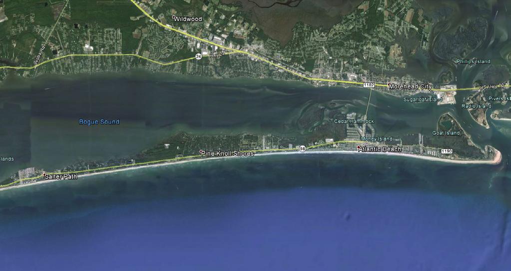 HOLD 10NM TO BEAUFORT AIRPORT (MRH) ATLANTIC BEACH BRIDGE SALTER PATH N34 41 19 W76 53 04 OCEANA