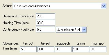 Cruise Mach can be set to a specific value, or calculated as Economy (maximum air range), Long Range (99% of max air range), or nominal High Speed (max cruise rating at reference cruise).