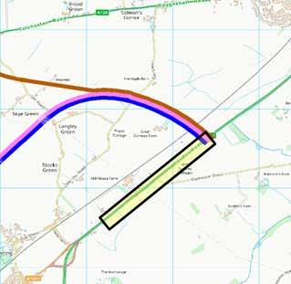 Given the high standard of road proposed for the new A120 in line with national highways standards all of the new junctions would be grade separated, that is that the main route (the A120 except for