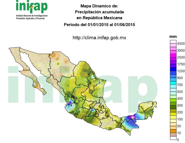 Mexico s accumulated precipitation  USDBC Mexico March 2015