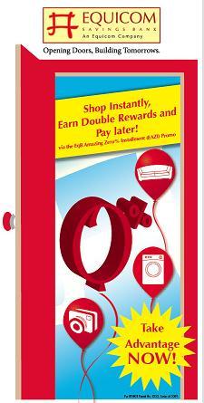 SHOP INSTANTLY, EARN DOUBLE KEY POINTS AND PAY LATER Promo Period: October 1 to December 31,