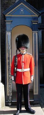 During the day, guards in uniform are outside the main gate. Sometimes people forget that this is a Royal building until they see the guards!
