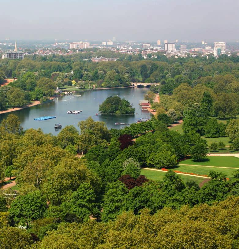 THINGS TO DO HYDE PARK Hyde Park is one of London s finest and most famous landscapes, covering over 350 acres, and is located just a short distance from the hotel.