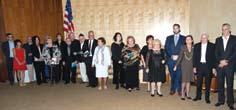 American Society Chairman Leonard Wilf presented awards to honoree Aron Bell, the last surviving Bielski sibling, and Yad Vashem Trustee Brenda Weil Mandel.