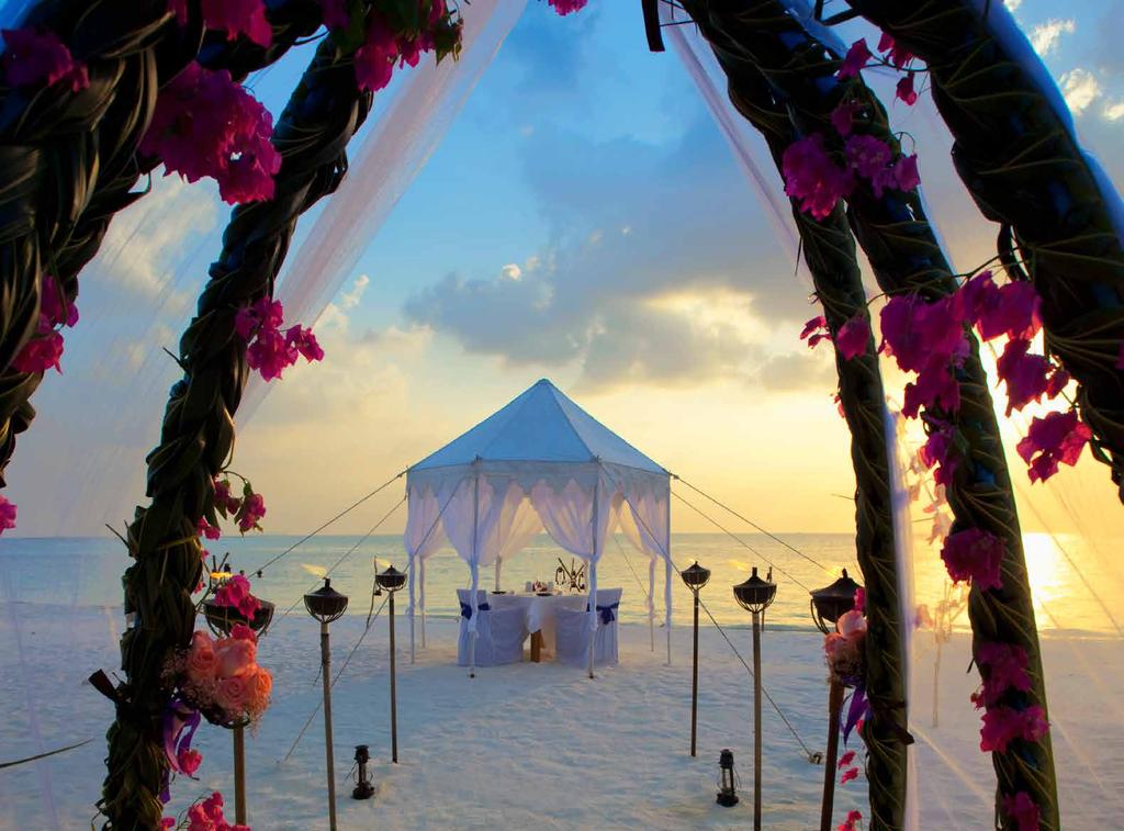 WEDDINGS Say I do surrounded by cerulean waters, powdery sands and lush tropical