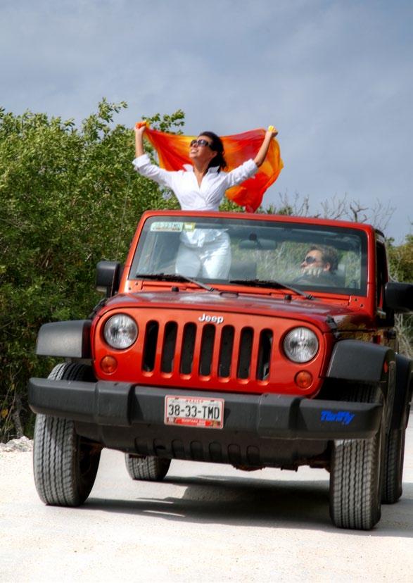 JEEP TOUR This activity is great to explore the island, allowing you to explore Cozumel s most important places such as the Mayan ruins of San Gervasio, where you will enrich your knowledge of the