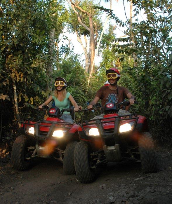 ATV JUNGLE TOURS Picture yourself in lush green forests exploring ancient Mayan caves and historical small ruins while cruising on your ATV four-wheeler. Your ATV Adventure begins from El Cedral town.
