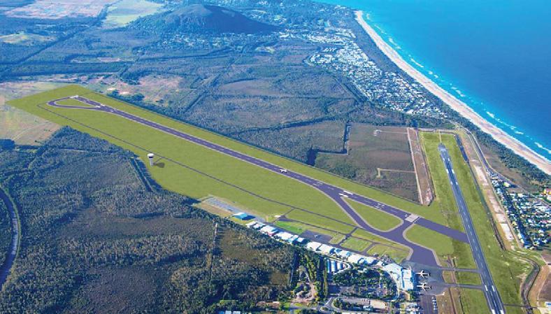 Sunshine Coast Airport The Sunshine Coast Airport was opened in 1961 and is one of the busiest council-operated airports in Australia, accommodating almost one million passenger movements in the