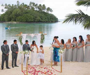 Cook Islands Weddings The Edgewater Resort & Spa, Rarotonga From price based on The Tipani Wedding Package, valid 1 Apr 17 31 Mar 18.