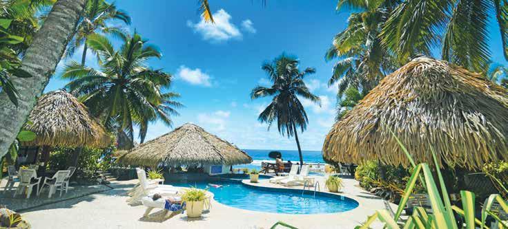 Rarotonga RAROTONGA ACCOMMODATION Club Raro Resort From price based on 1 night in a Standard Room, valid 1 Apr 17 31 Mar 18. From $ 102 * Standard Lagoonfront Avarua MAP PAGE 16 REF.