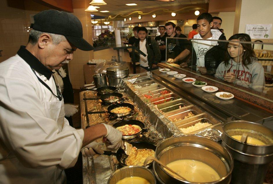 and lunch buffet at The University Dining Room This dining facility is the largest on campus and offers an abundant variety of fresh foods in a friendly, relaxed, and