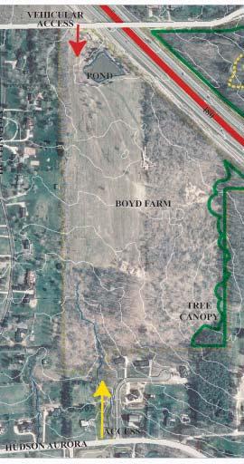 The Parks The Boyd Property - The Boyd Property is a 50-acre parcel of open land with one boundary on I-480. The property has been clearcut. This parcel of land will be developed as a mixed use park.