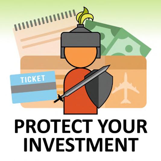 PROTECT YOUR INVESTMENT Cancellation Policy Up to 90 days prior Refund less $25 Administrative Fee plus any non-recoverable expenses 89-60 days prior 25% trip cost cancellation penalty 59-45 days