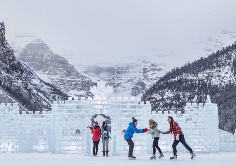 a soak in the hot springs and try out snowtubing at Lake Louise.