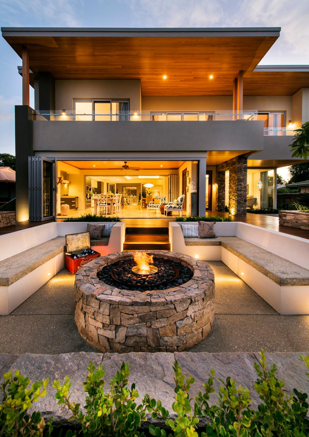 OUTDOOR HEATING A firepit or stone stove can save you