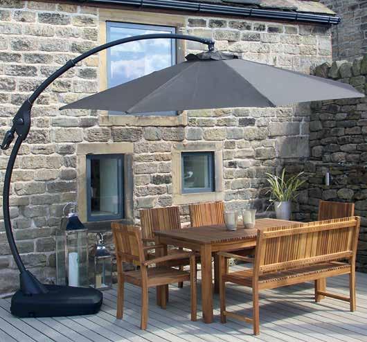 Parasols Enjoy dining and relaxing in the cool shade with our fantastic range of Parasols, offering protection from the midday sun.
