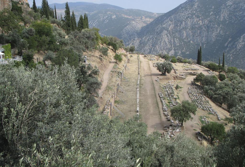 Gymnasium Overview of the the gymnasium In ancient Greece the gymnasium was used for the training of the youths of Delphi and for the training of the athletes for the Pythian Games.