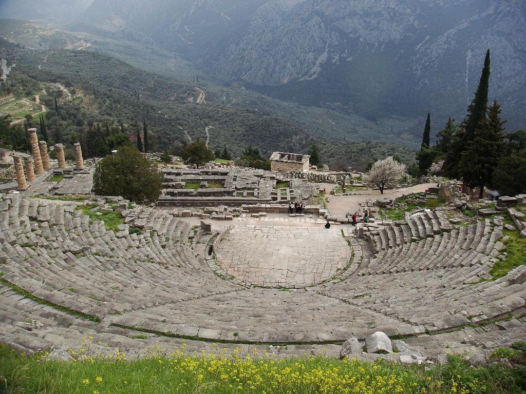 Sacred Way Theater of Dionysus Visitors next reach the Theater of Dionysus (God of Wine).