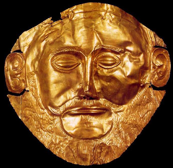 Mycenae Agamemnon s Mask and Shaft Graves Mask of Agamemnon (ca. 1600-1550 B.C.