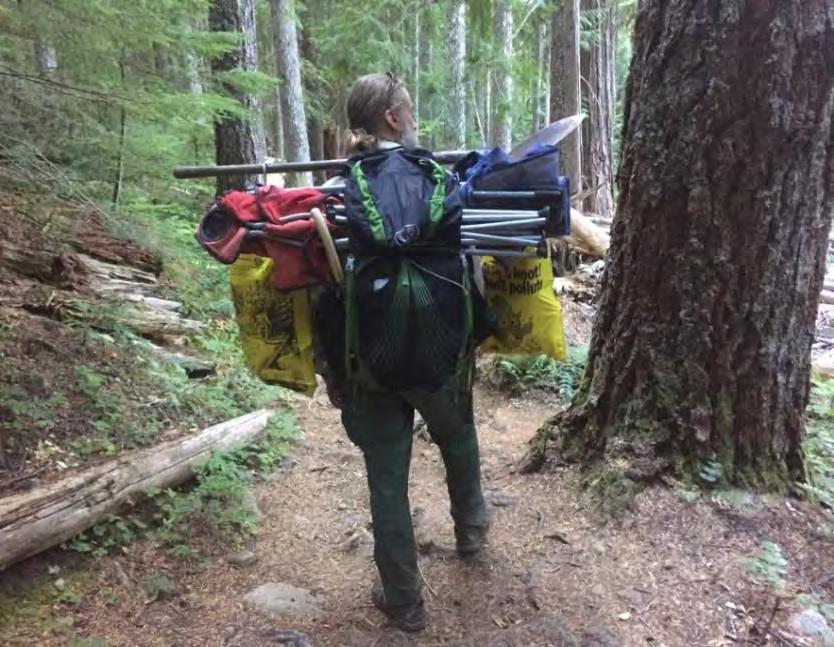 Campsite inventories show that some campsites are located inappropriately which can damage fragile habitat.