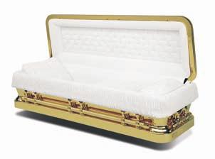 Polished Bronze 30 Semi-Precious Metals, Naturally Resistant to Rust and Corrosion, Locking Mechanism plus a One Piece Rubber Gasket, Continuously Welded Bottom, Each Casket