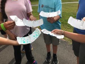 has taught for three years. Learn how aircraft fly and maneuver by building a simple foam plate glider with movable flight controls.