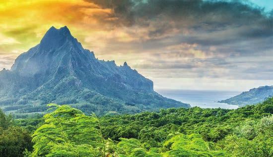 MOOREA, FRENCH POLYNESIA SATURDAY, JULY 30, 2016, 6:00 A.M. 6:00 P.M. Heart-shaped and punctuated by towering peaks, the island of Moorea has long been a favorite destination of travelers and honeymooners in French Polynesia.