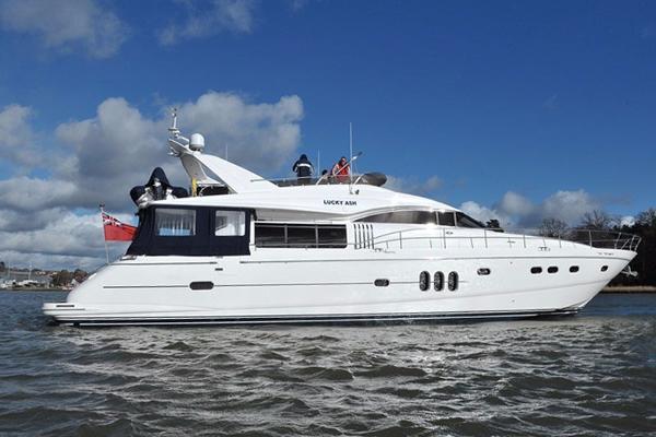 2003 PRICE: 880,000 INC VAT Ref:PB1363 2003 PRINCESS 23 METRE FLYBRIDGE MOTOR YACHT FOR SALE, FITTED WITH: Twin MAN D2842 LE 404 1300hp diesel engines White hull Classic cherry interior woodwork,