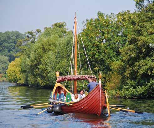 In a historically accurate, 12m long wooden reproduction, amateur Vikings who fancy a go at the oars can go plundering.