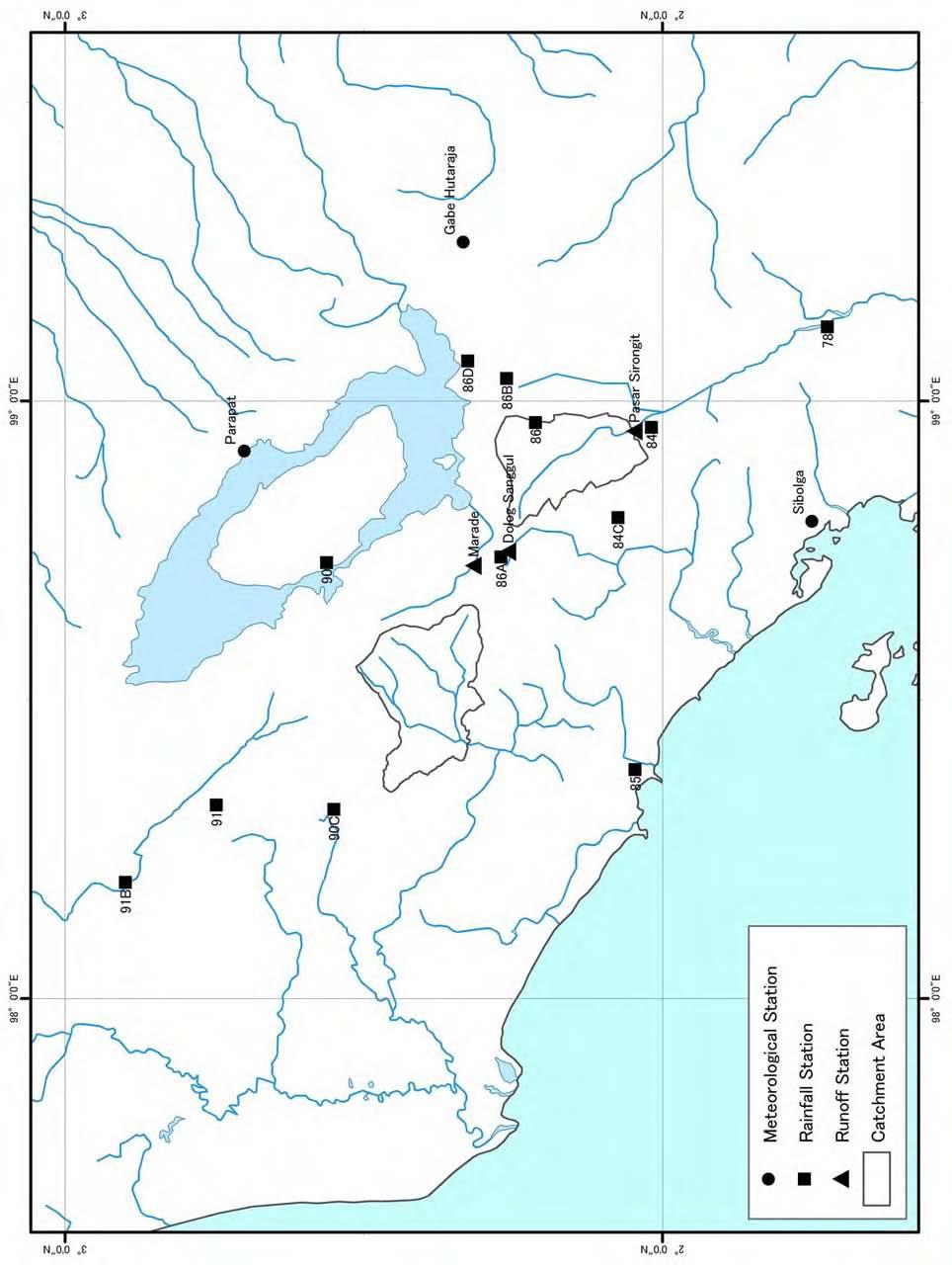Figure 1 Location Map of Meteo-Hydrological Stations