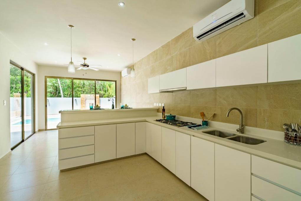 to prevent humidity damaging the structure, with high end appliances and fixtures.