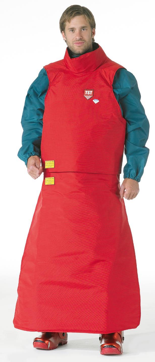 Products for all environments Waistcoat WITH Apron A thoughtful combination between Waistcoat and Apron giving superior freedom of movement and comfort, but still offering effective protection for