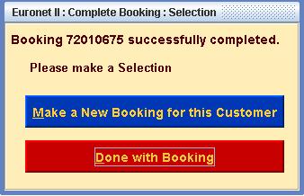 (3) The booking has been successfully