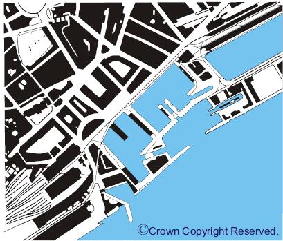Historic About Dundee 2008 Map 2: Dundee City Central Waterfront 1938 By the end of the 19th Century, the first signs of industrial decline were apparent and the docks were no longer being so heavily