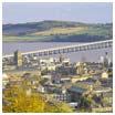 Walk or cycle across the River Tay to the Kingdom of Fife. The Tay Road bridge is 1½ miles long and is one of the longest road bridges in Britain.