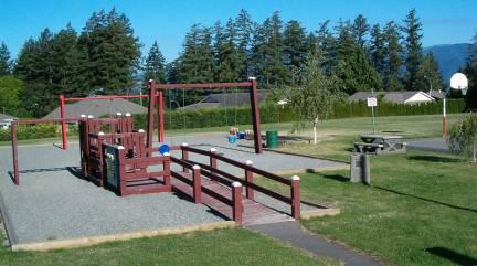 26 acres Playground Equipment Swings Slides Teeter Totter Sport Court Picnic Tables Nature Trails Washrooms Tennis