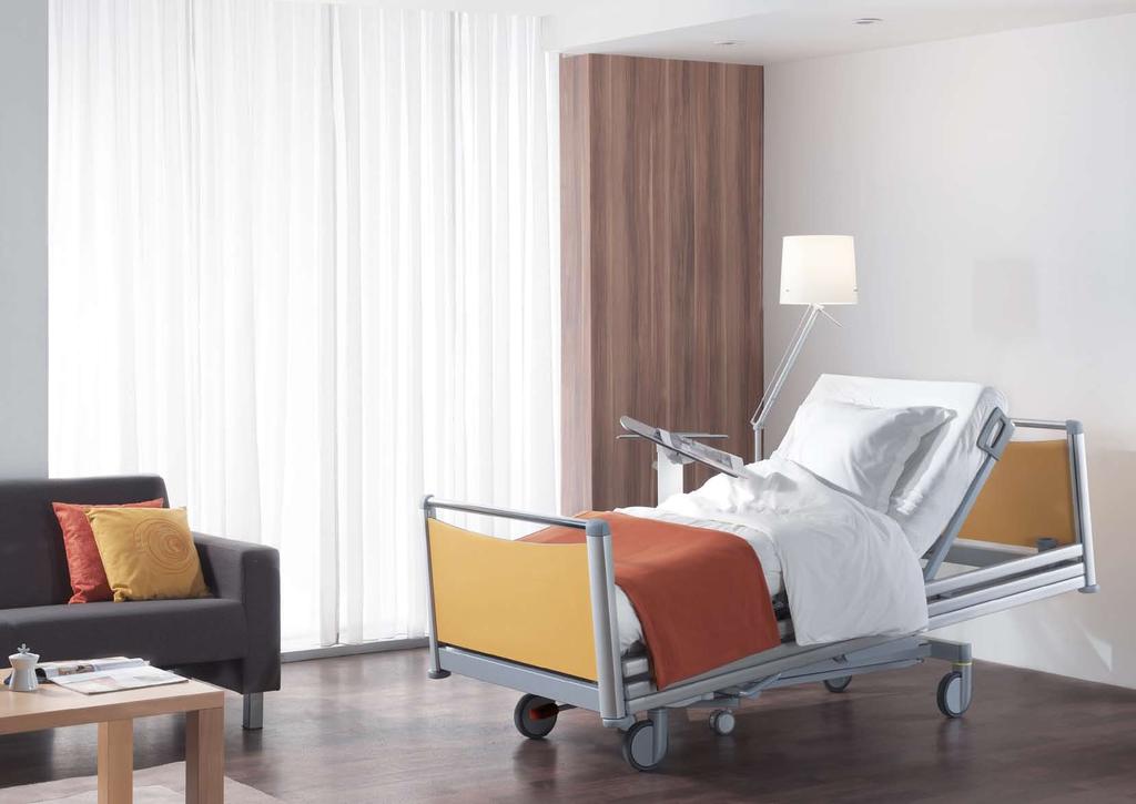 The Vico Hospital bed combines well-tried technology with a modern design. This technology guarantees a long lifespan and maximum stability and safety.