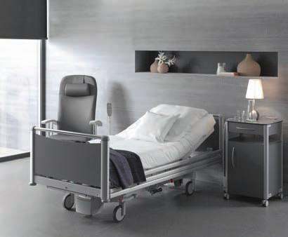 This prevents the patient from getting stuck. The backrest of the Aron+ bed is also equipped with an inclination indicator.