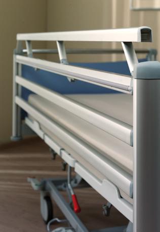 Integrated bed extension A hospital bed has to fulfil everybody s wishes, irrespective of the length of the patient.