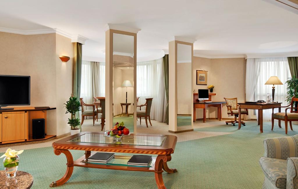 5 Corvinus Collection Suites Beatrix Suite Suite #730, 104 sqm This spacious suite is named after Beatrice of Naples, who was married to King Matthias Corvinus, namesake of the hotel.