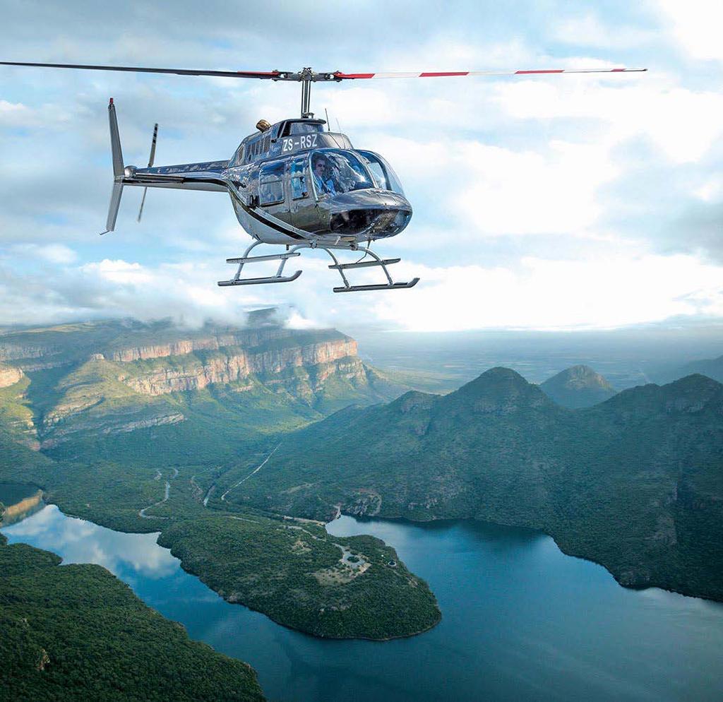 Town WESTERN CAPE EASTERN CAPE INDIAN OCEAN Based in Hazyview, the Mpumalanga Helicopter Co.