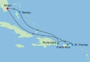 34 Celebrity Equinox 7 Night Eastern Caribbean Cruise February 16-23, 2019 Sailing roundtrip from Miami to San Juan, Charlotte Amalie, Punta Cana, and Nassau Inside Cabin $1,204 Ocean View Cabin