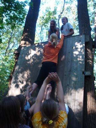 OUR PROGRAMS AND SERVICES GROUP CHALLENGE COURSE/TEAMBUILDING/LOW ROPES COURSE The group