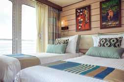 MAIN DECK 310 308 306 304 302 309 307 305 303 301 TREATMENT ROOM CATEGORY 5 (SUITE): Observation Deck #101-108 Cabins feature two lower single beds that can convert to a Queen, large view windows, an